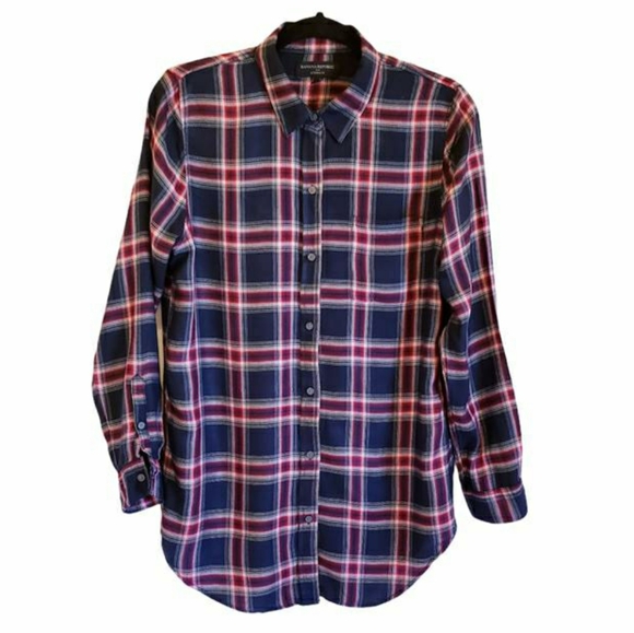 Banana Republic Tops - Banana Republic Checked Button Down Shirt